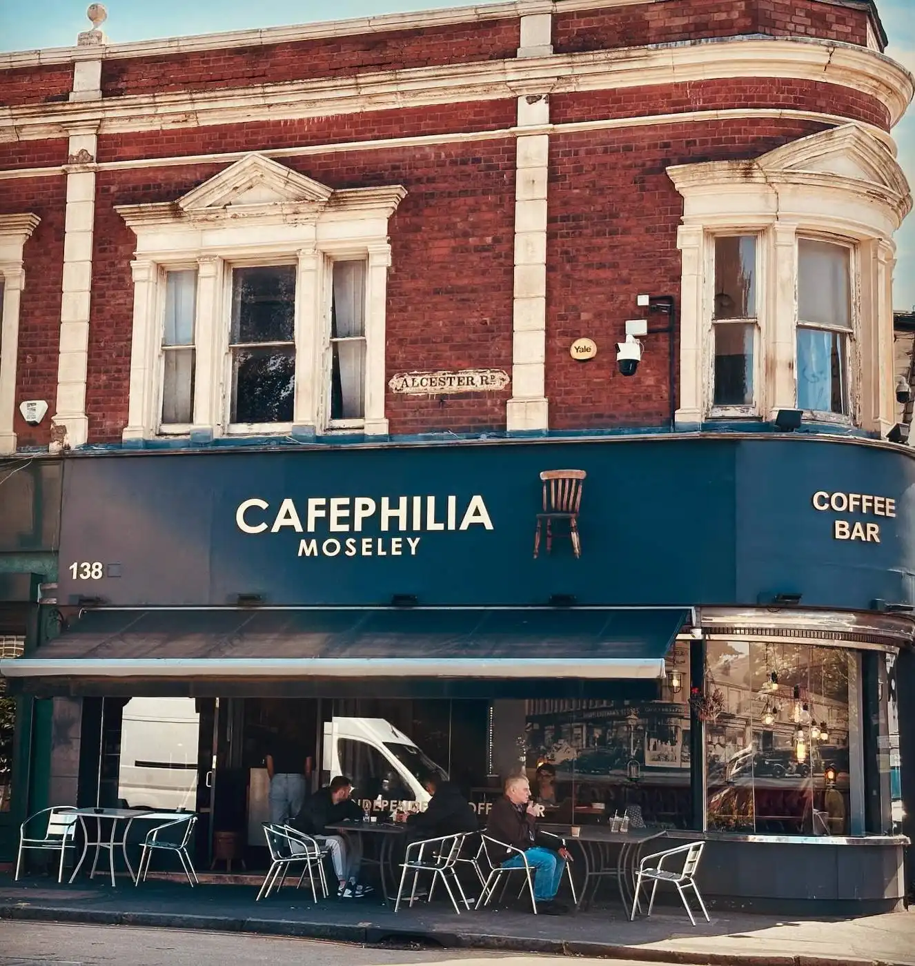 Cafephilia shopfront on Alcester Road
